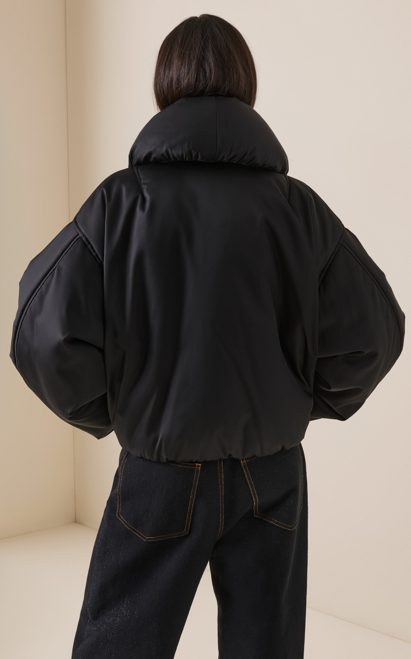 Padded Bomber Jacket black - 4