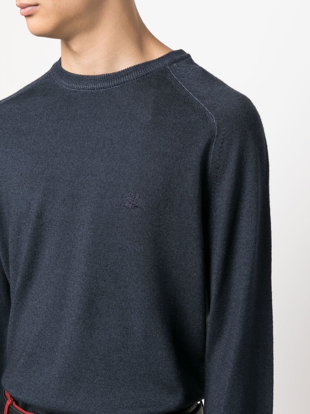 crew-neck long-sleeve jumper - 5