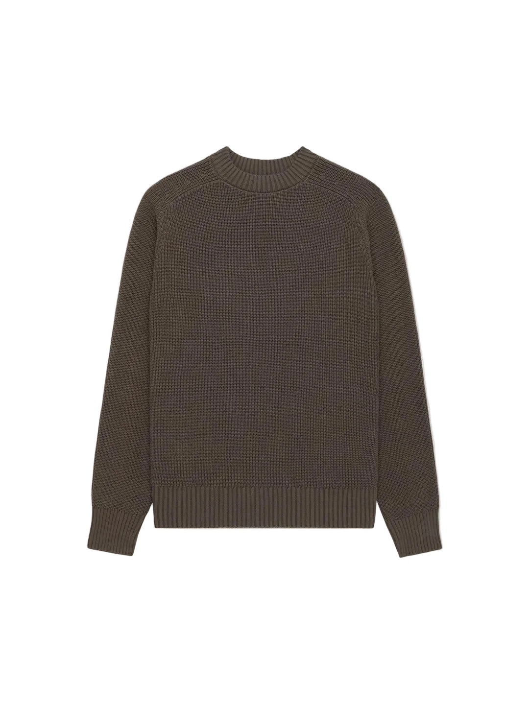 Cotton Crewneck Sweater Earth - 1