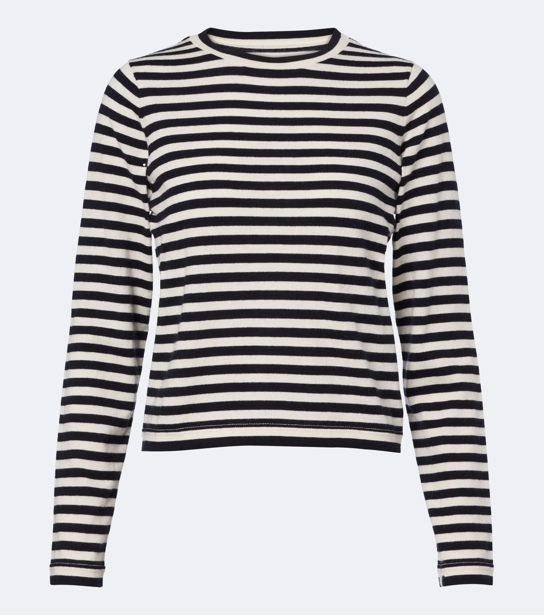 N°451 Lisa striped cotton and cashmere top - 1