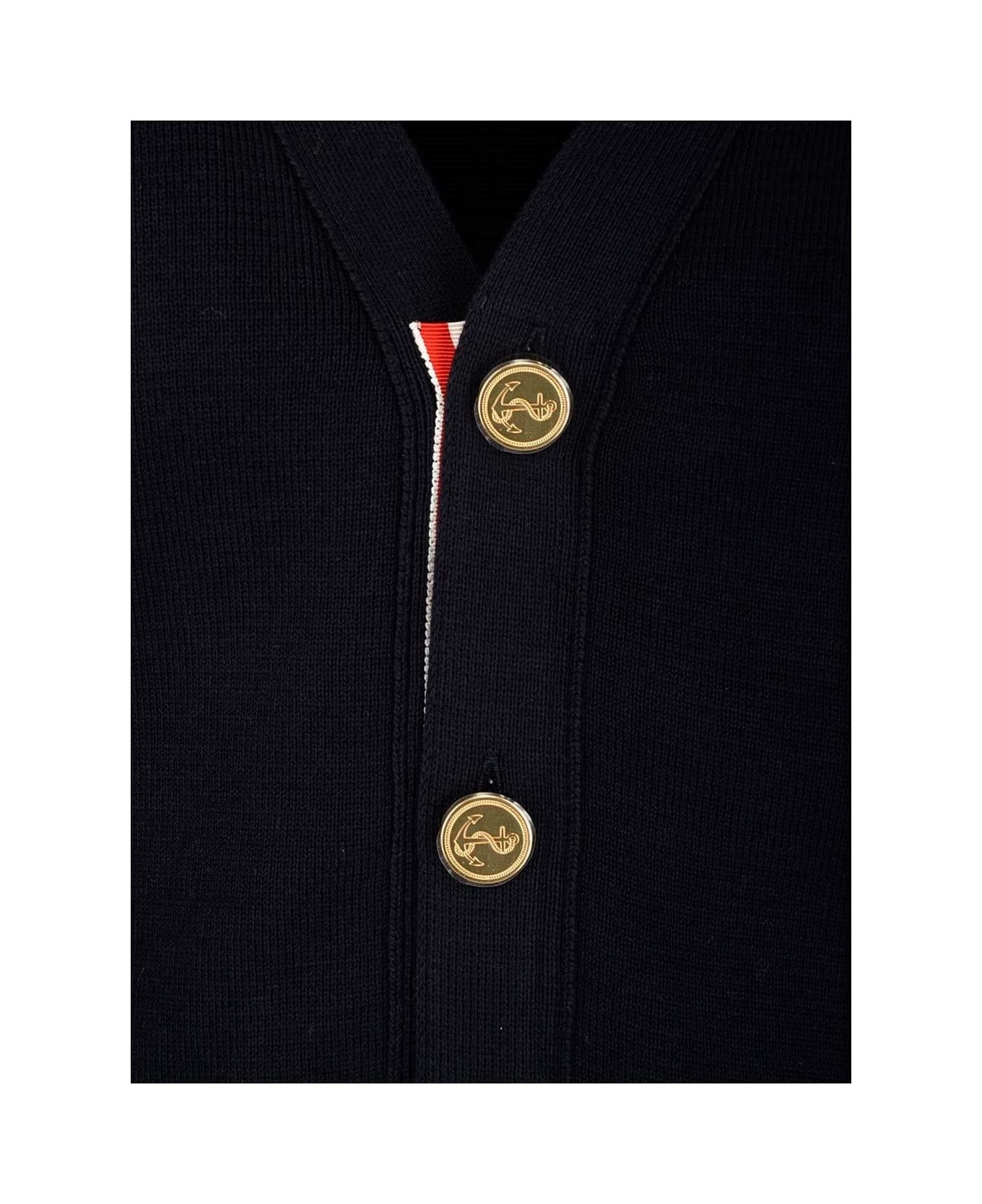 4-bar V-neck Cardigan - 3