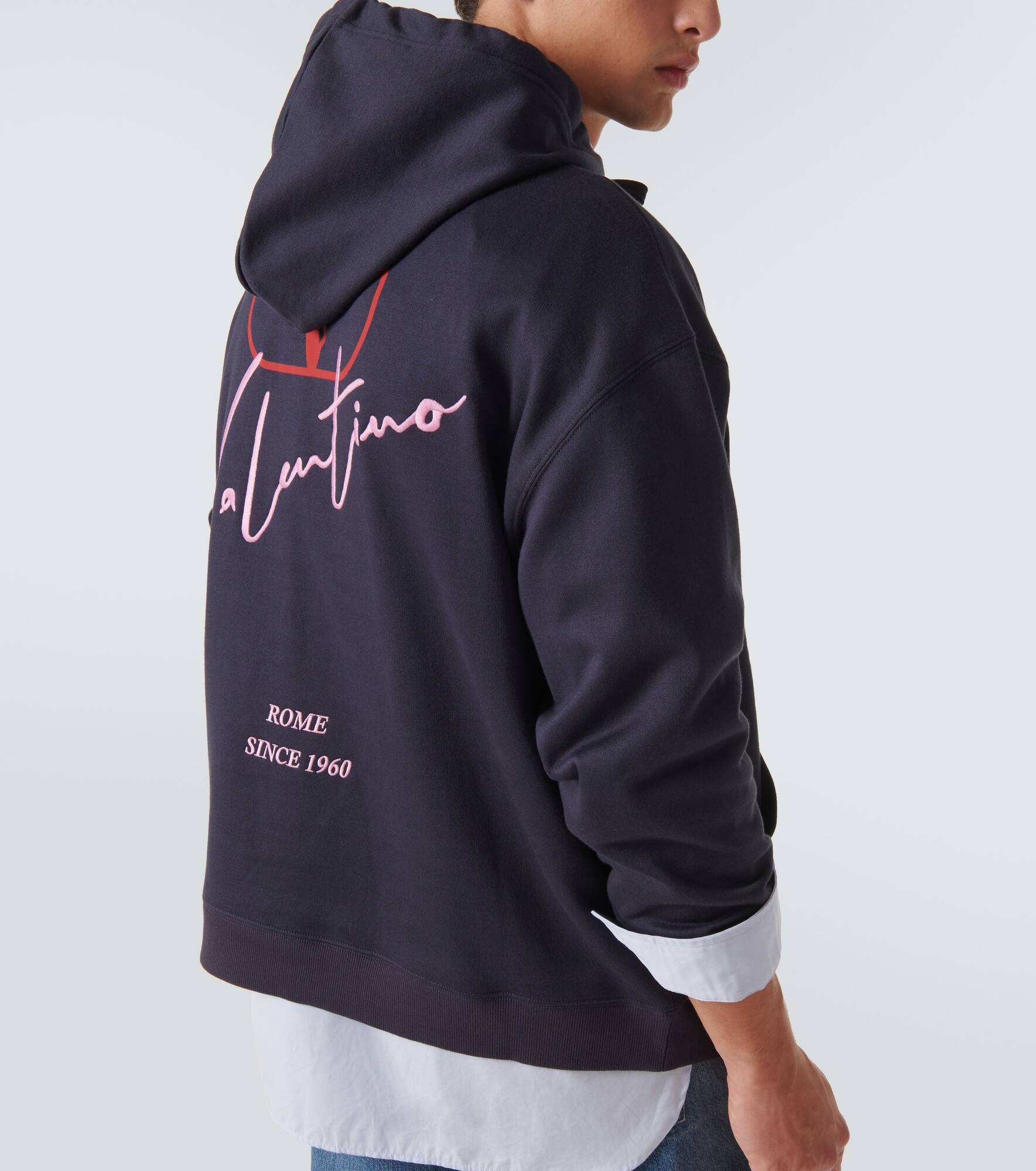Logo cotton-blend jersey hoodie - 5