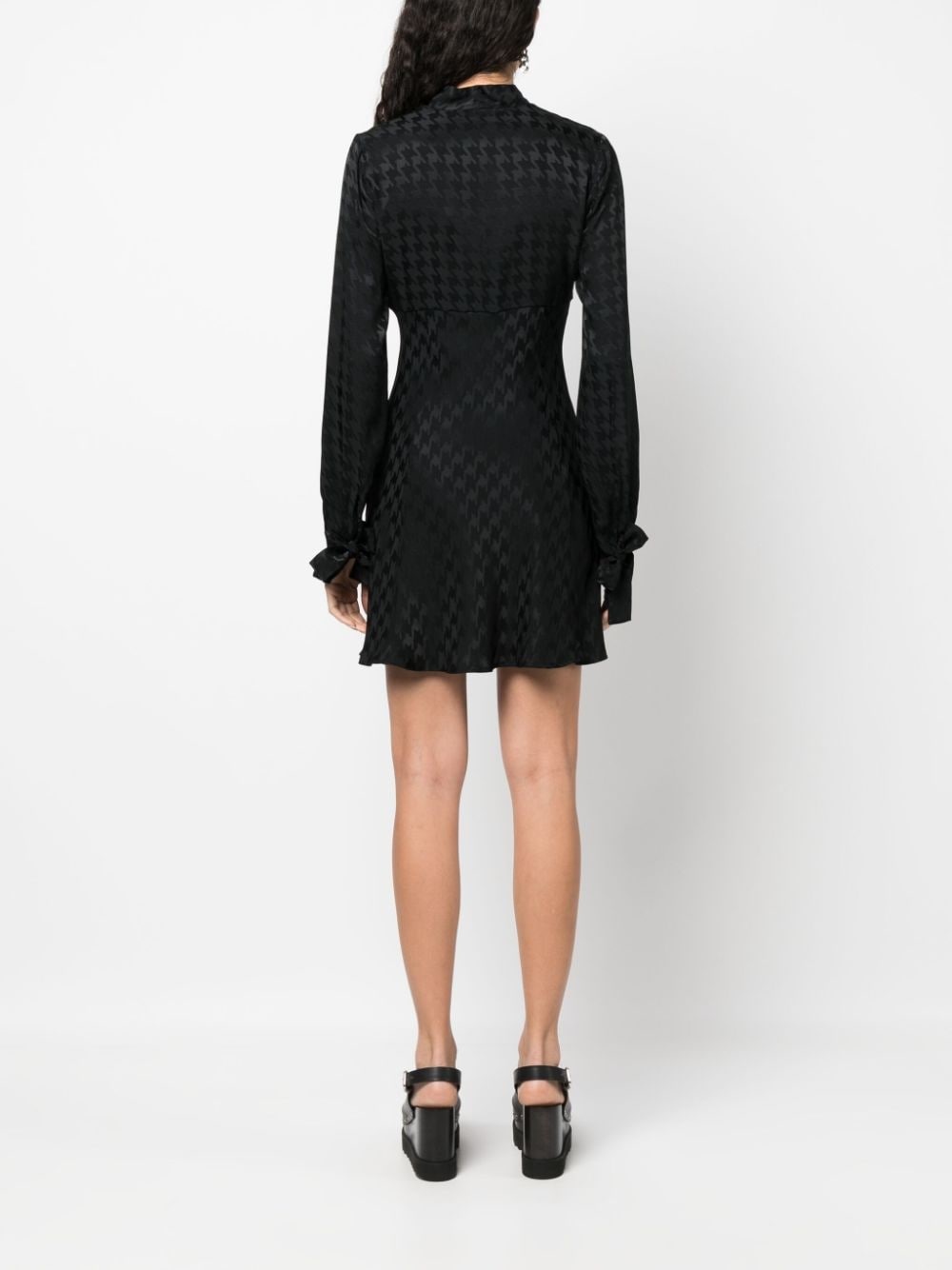 houndstooth-jacquard minidress - 4