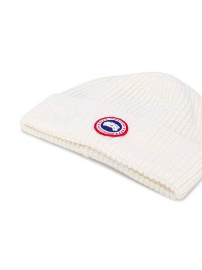 Canada Goose logo-patch beanie outlook