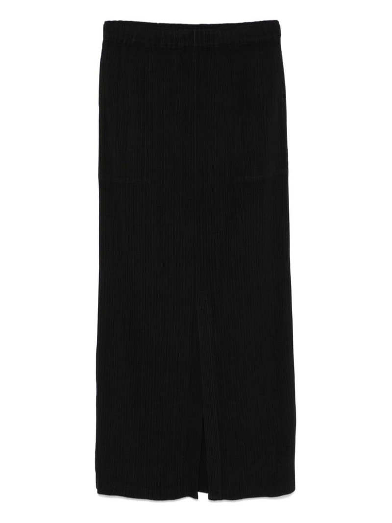 ISSEY MIYAKE Hatching Bottoms midi skirt outlook