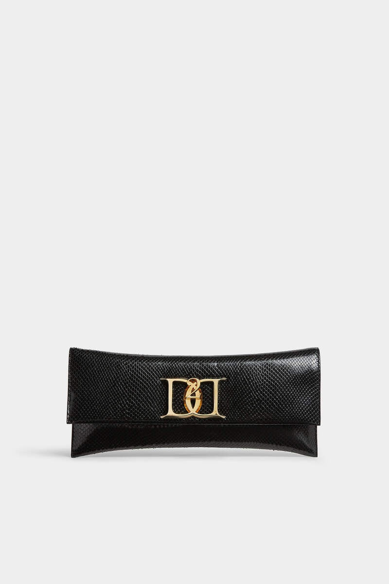 DOUBLE D LEATHER CLUTCH 1