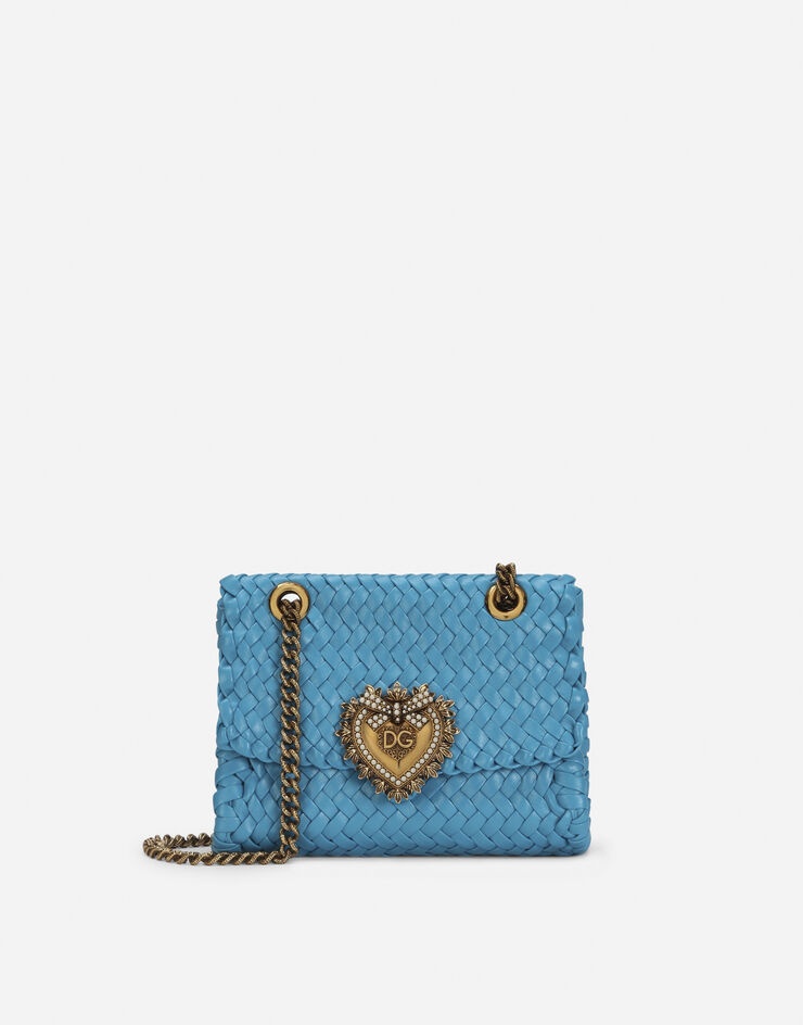 Small Devotion shoulder bag in woven nappa leather - 1