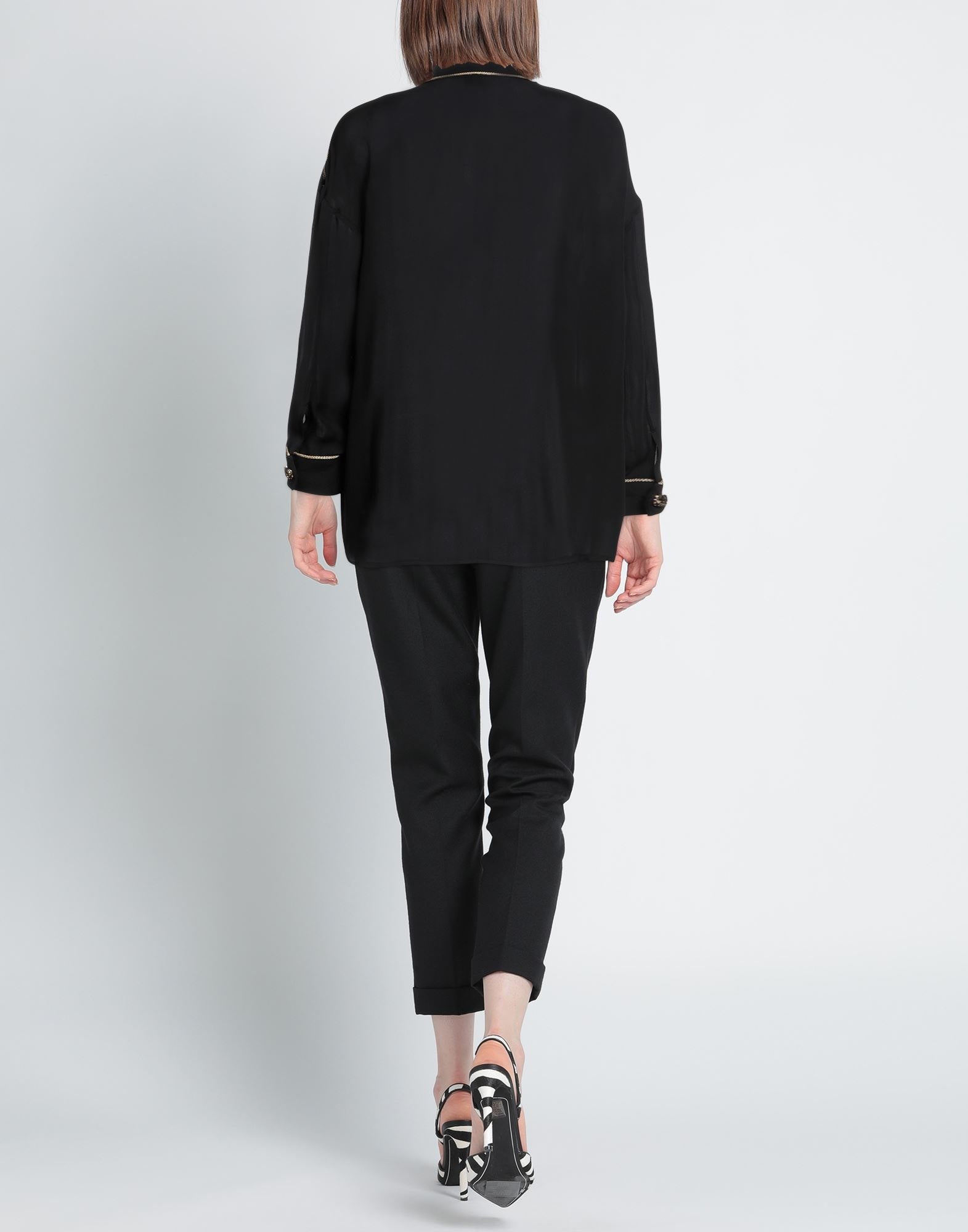 Black Women's Patterned Shirts & Blouses - 3