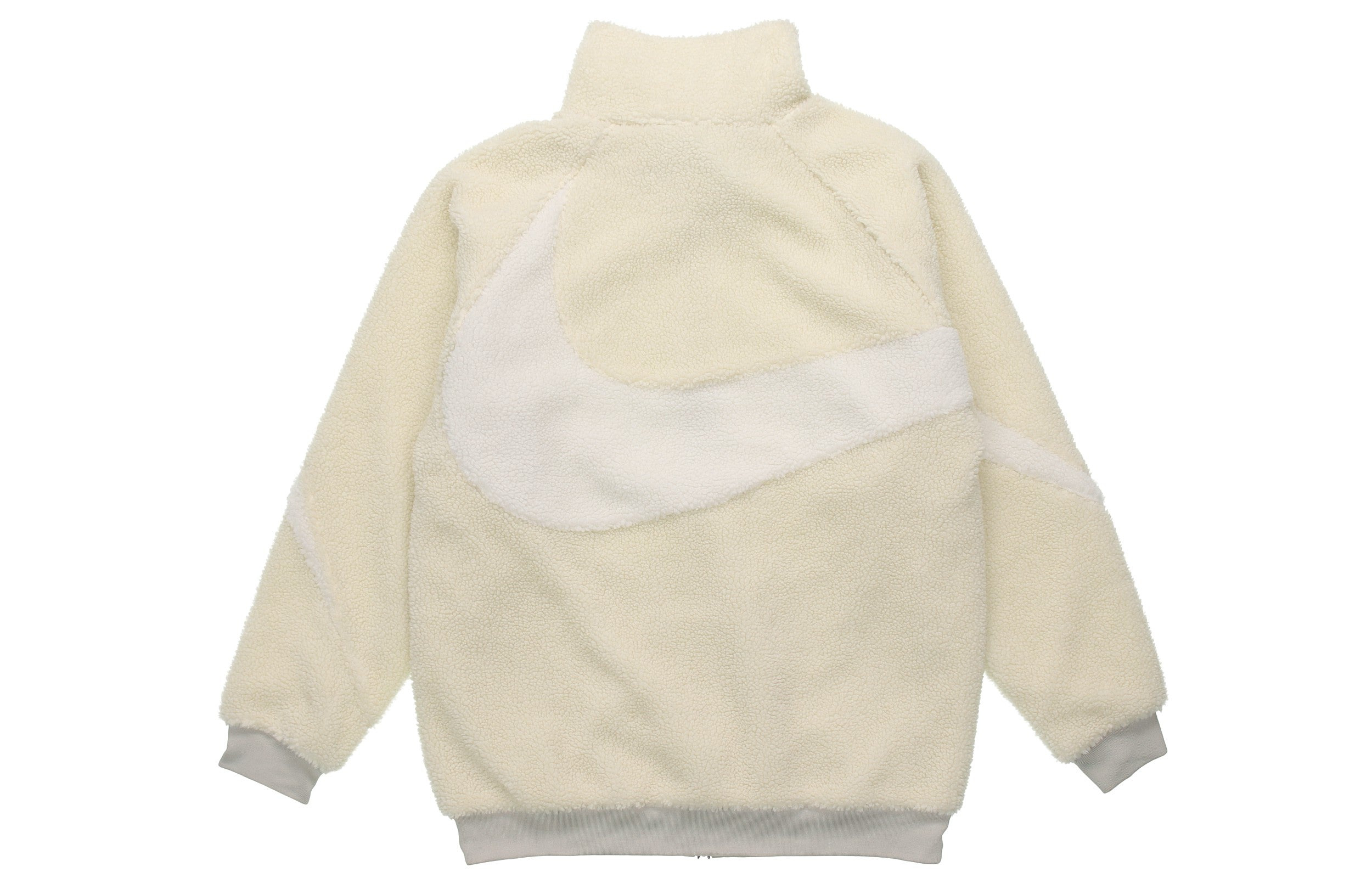 Nike Big Swoosh Reversible Boa Jacket (Asia Sizing) 'Cream White' BQ6546-070 - 2