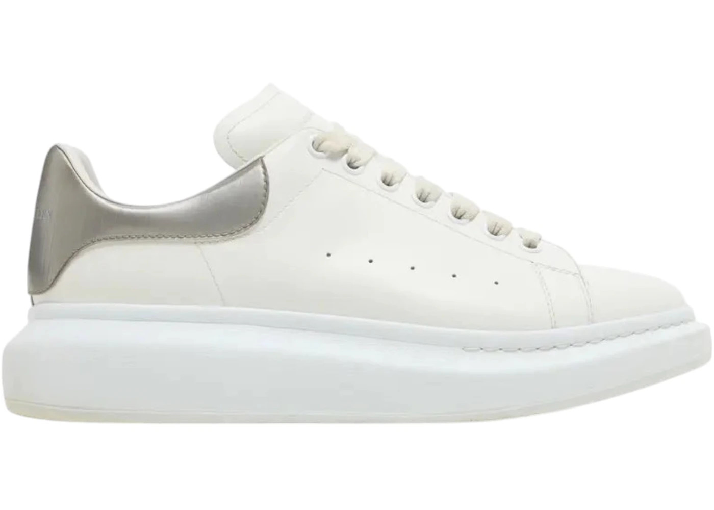 Alexander McQueen Oversized White Silver Tab - 1