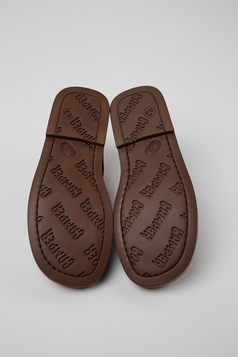 Brown Nubuck Men's Shoe. 5