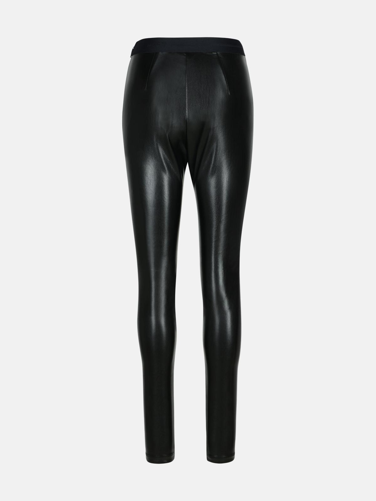 BLACK POLYESTER LEGGINGS - 3