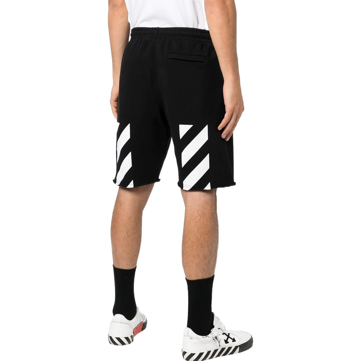 Men's Off-White SS22 Logo Printing Sports Shorts Version Black OMCI006C99FLE0011001 - 5