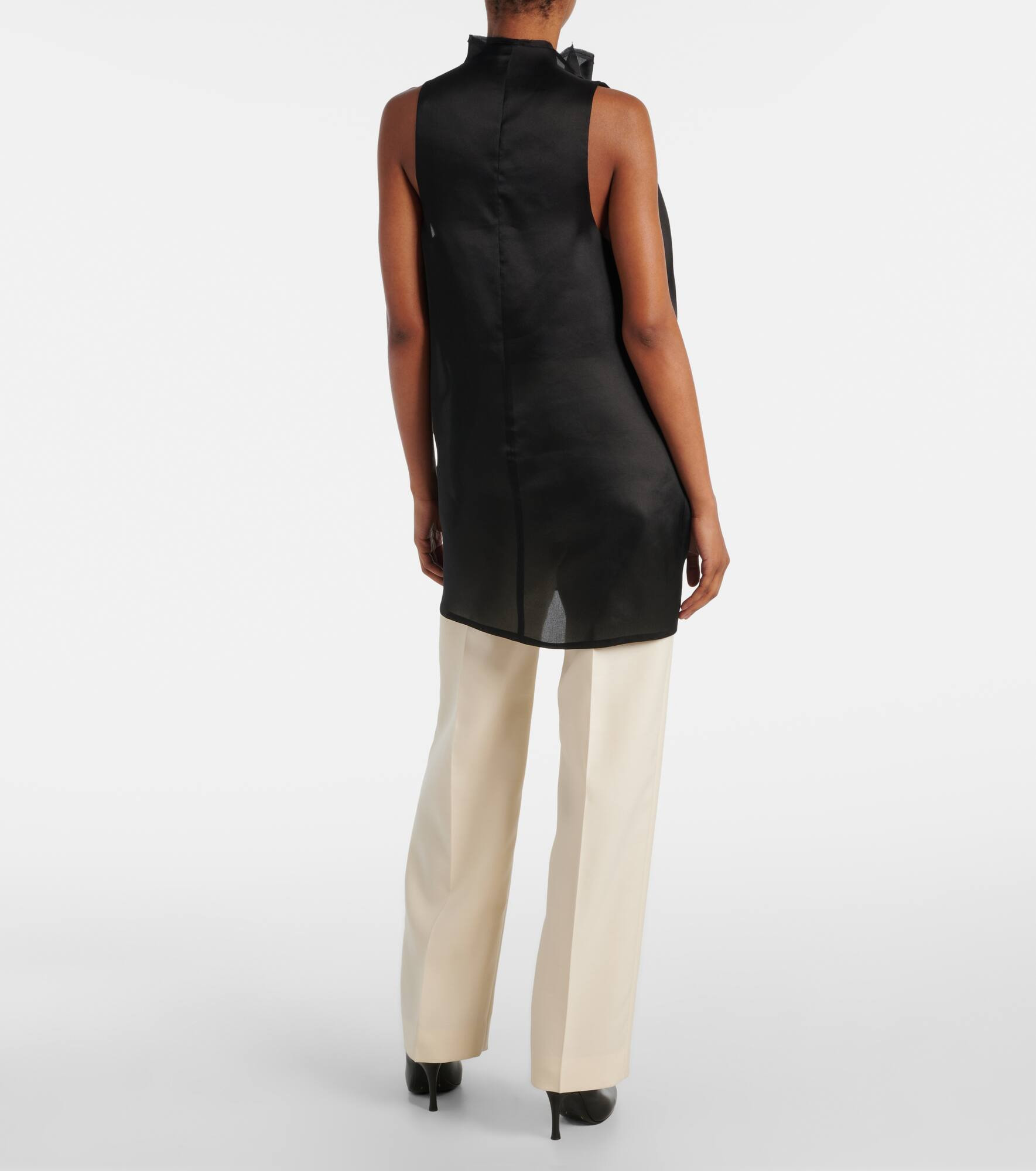 Meegan draped silk top - 3