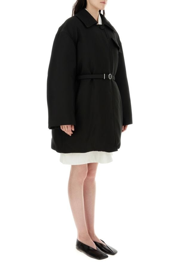 ダウンジャケット・コート Jil Sander Black Gabardine Oversize Down Jacket Jil Sander Oversize down jacket in gabardine | The Fashion
