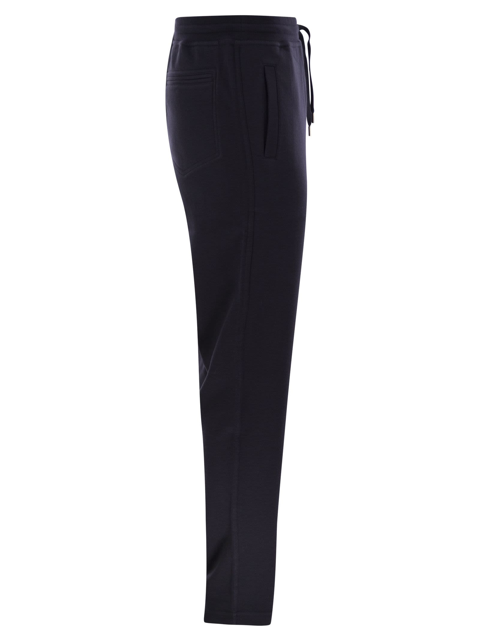 Brunello Cucinelli Men Techno Cotton Fleece Trousers - 3