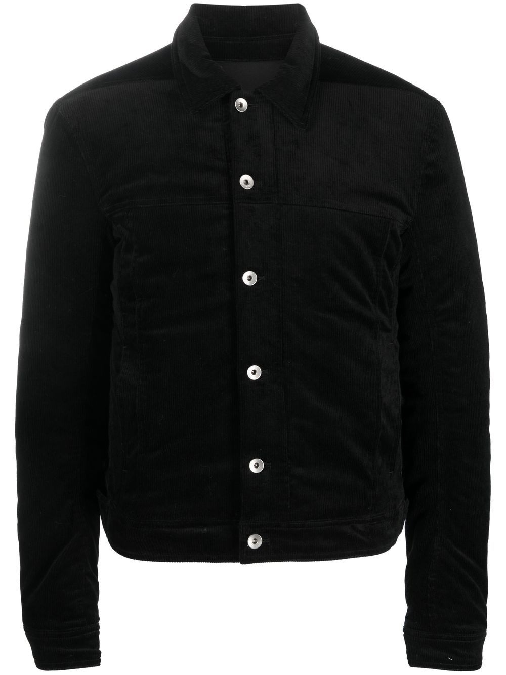 button-down corduroy worker jacket - 1