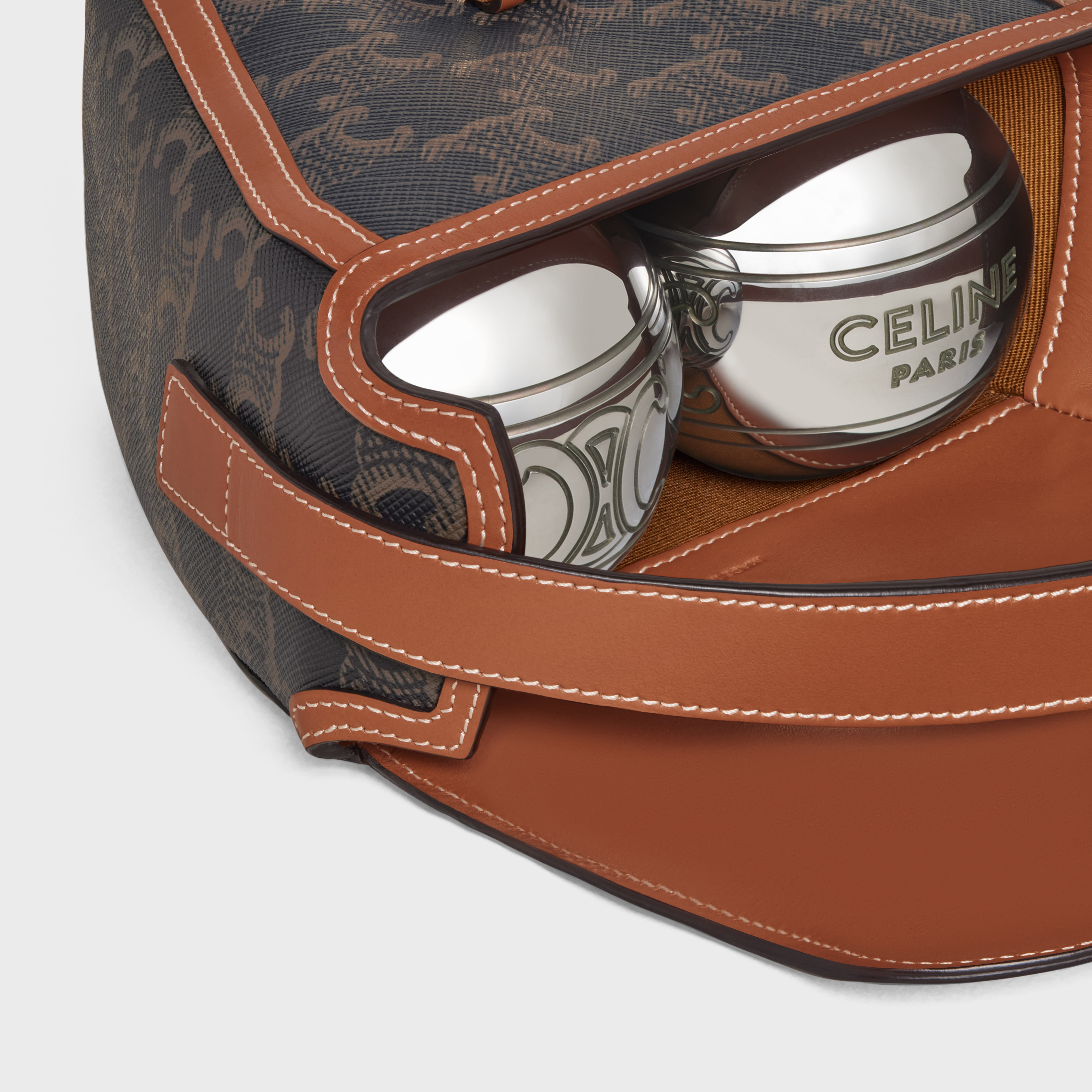 PETANQUE GAME IN TRIOMPHE CANVAS AND CALFSKIN - 4
