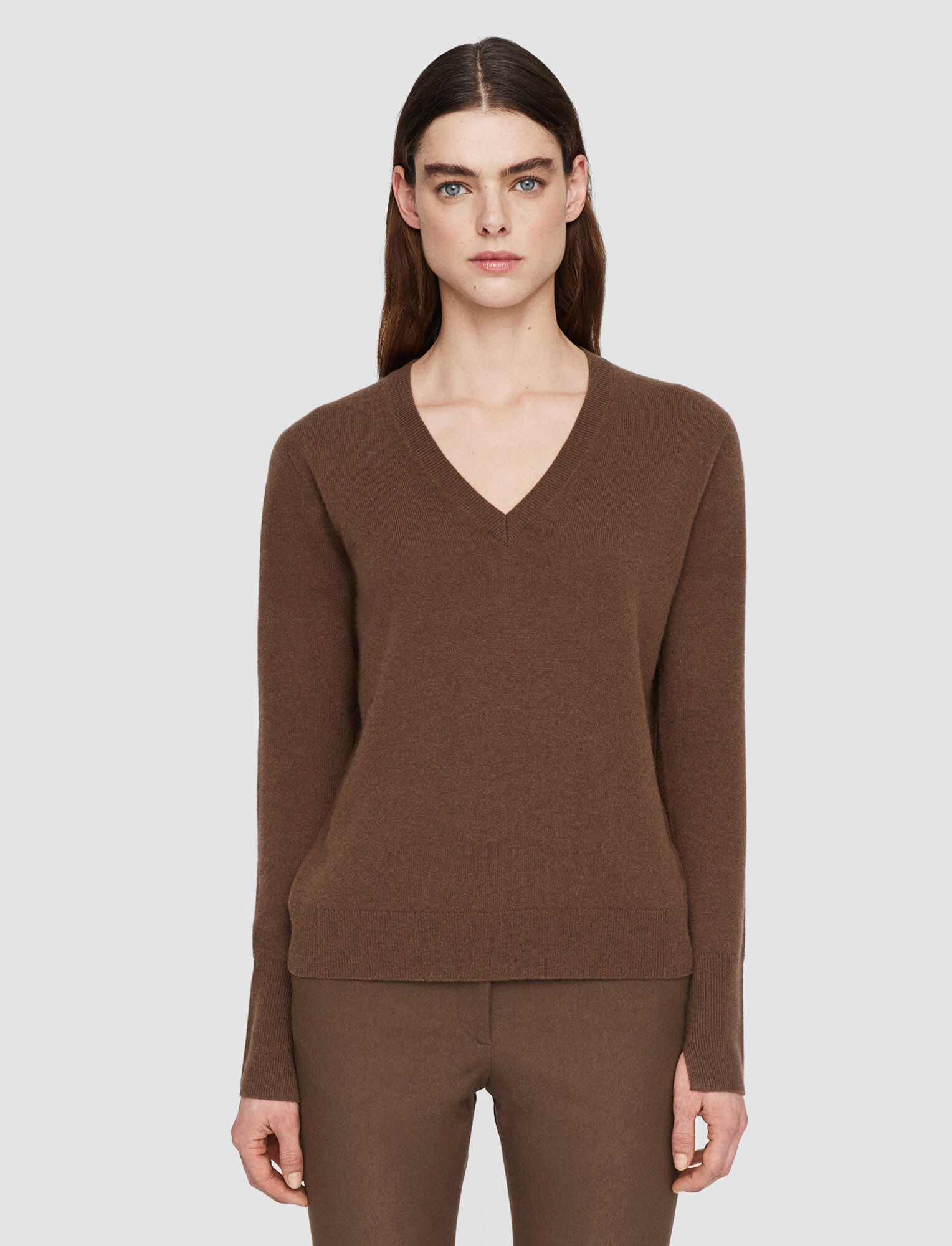 Light Pure Cashmere V Neck Jumper - 3
