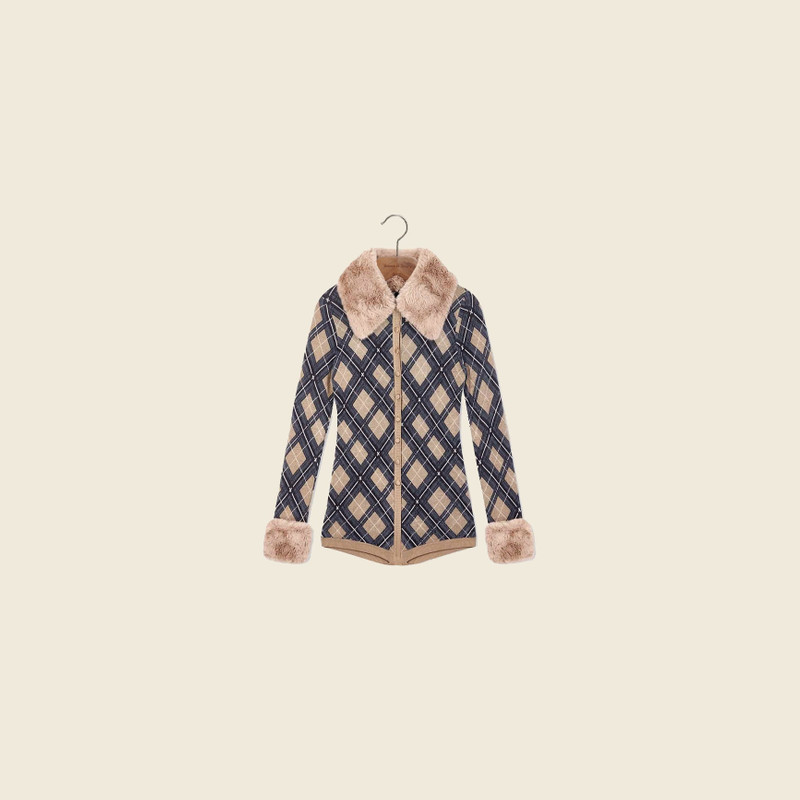 LONDON CHECK KNIT BODY 1