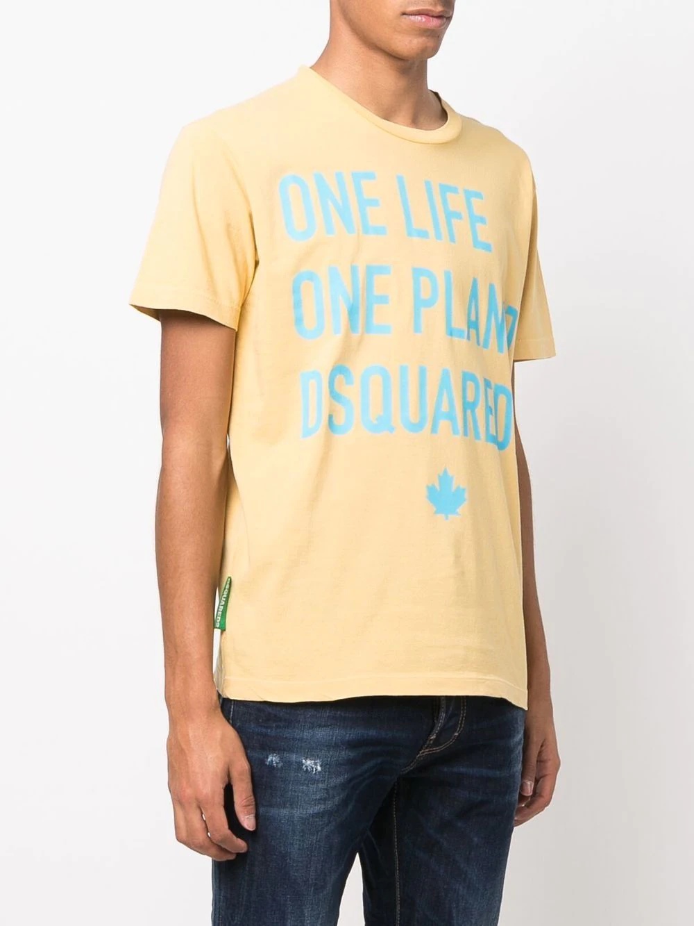 slogan-print cotton T-shirt - 3