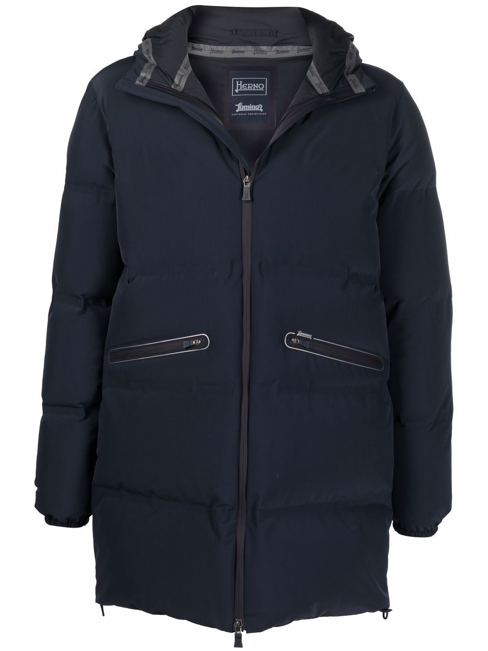 hooded puffer coat - 1