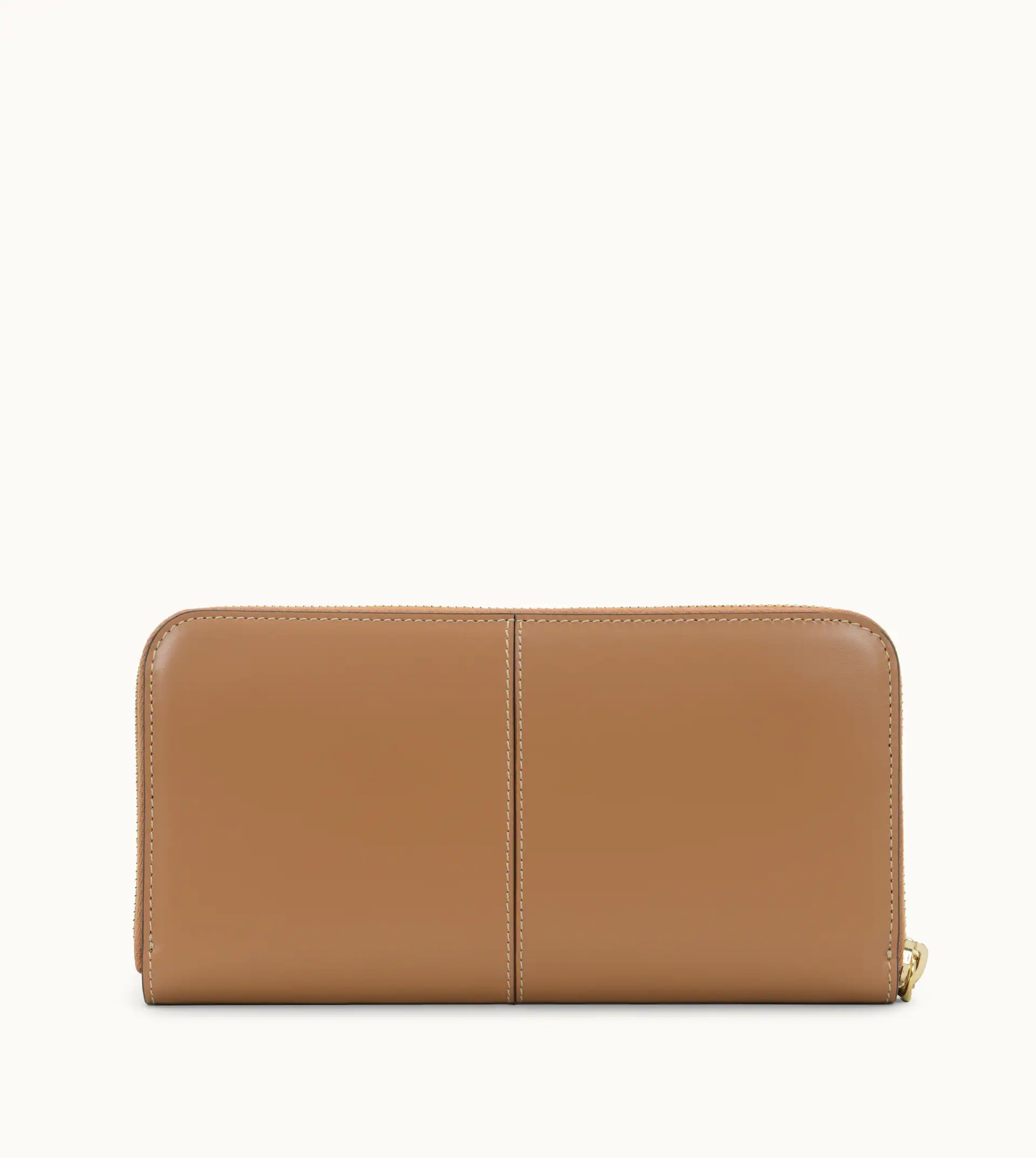 PURSE IN LEATHER - BROWN - 4