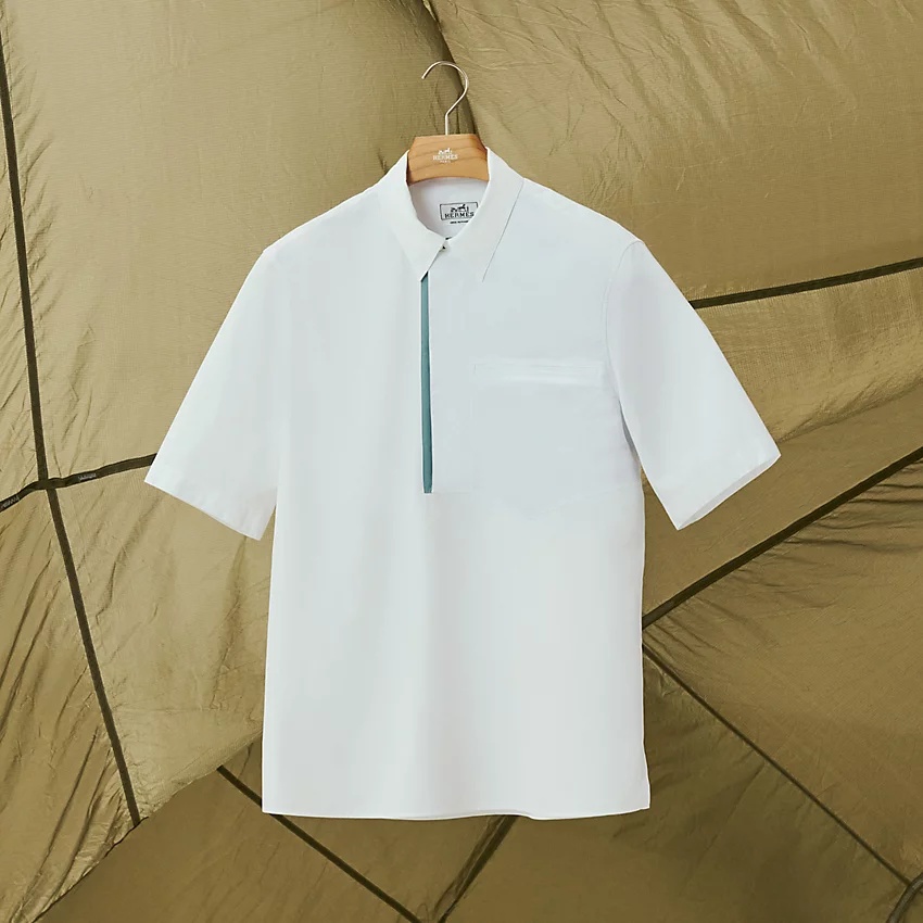 Polo shirt with contrasting collar - 4