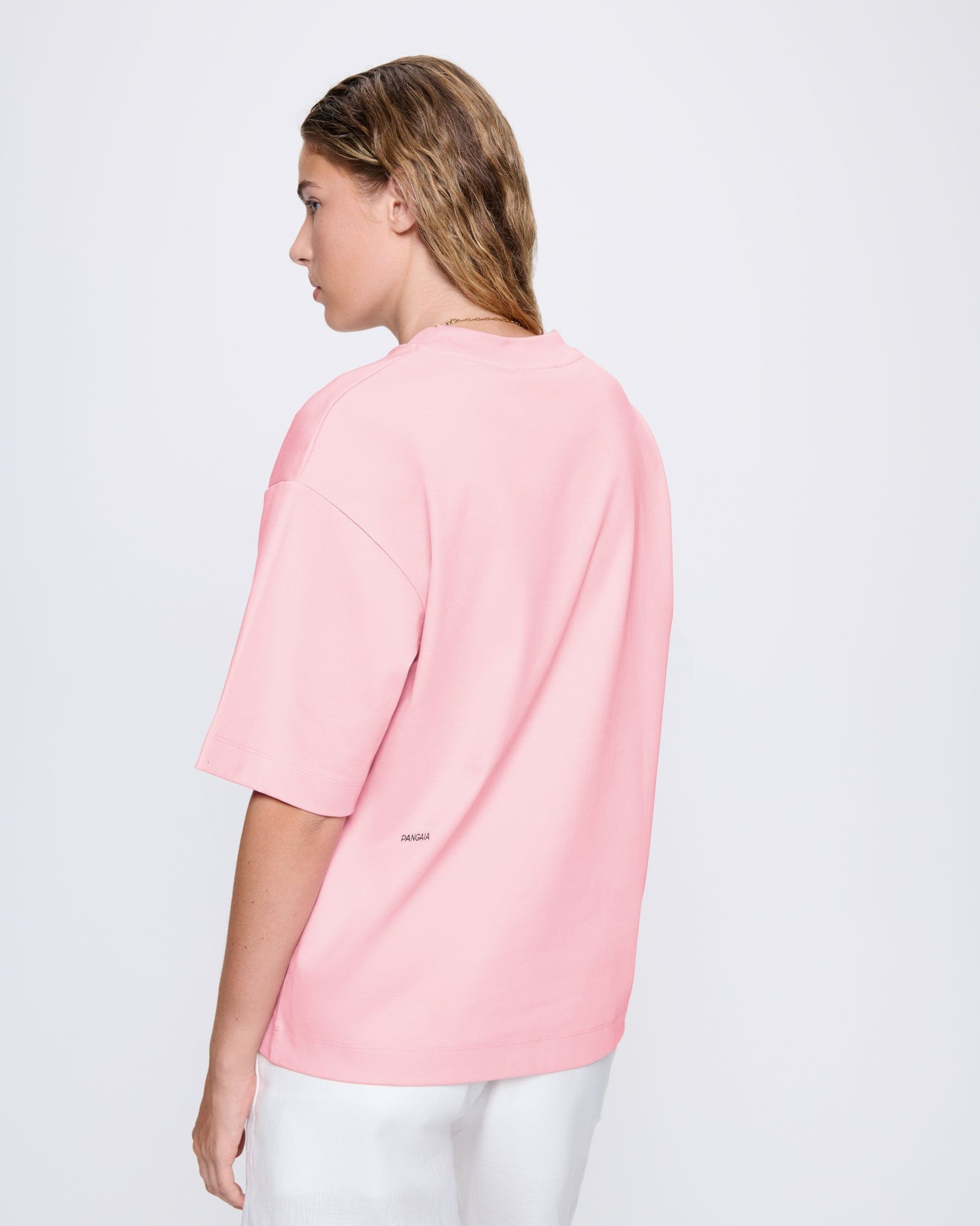 Womens Interlock Oversized T-Shirt - Sakura Pink - 5