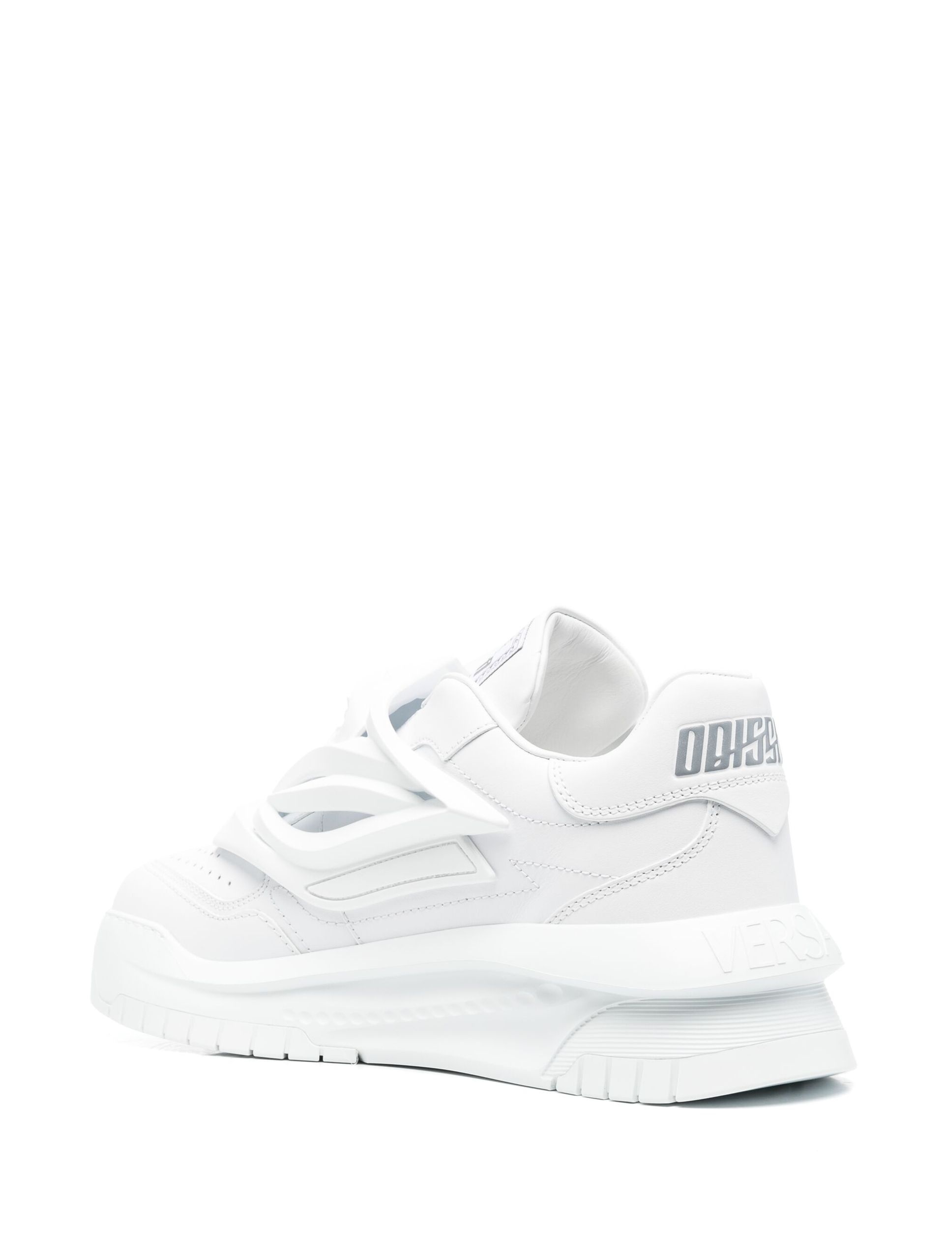 White Odissea Leather Sneakers - 3