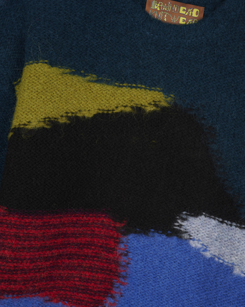 Boxy Knit Sweater - Blue 3