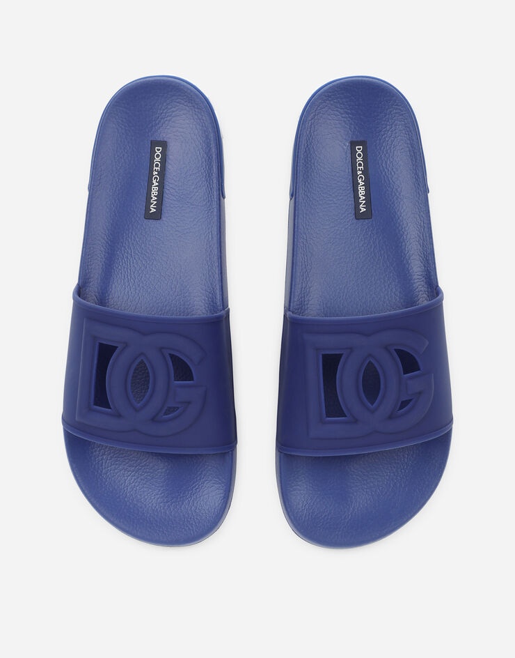 Rubber beachwear sliders with DG logo - 4