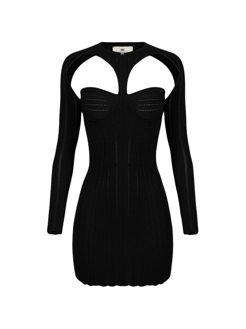 openwork mini dress 1