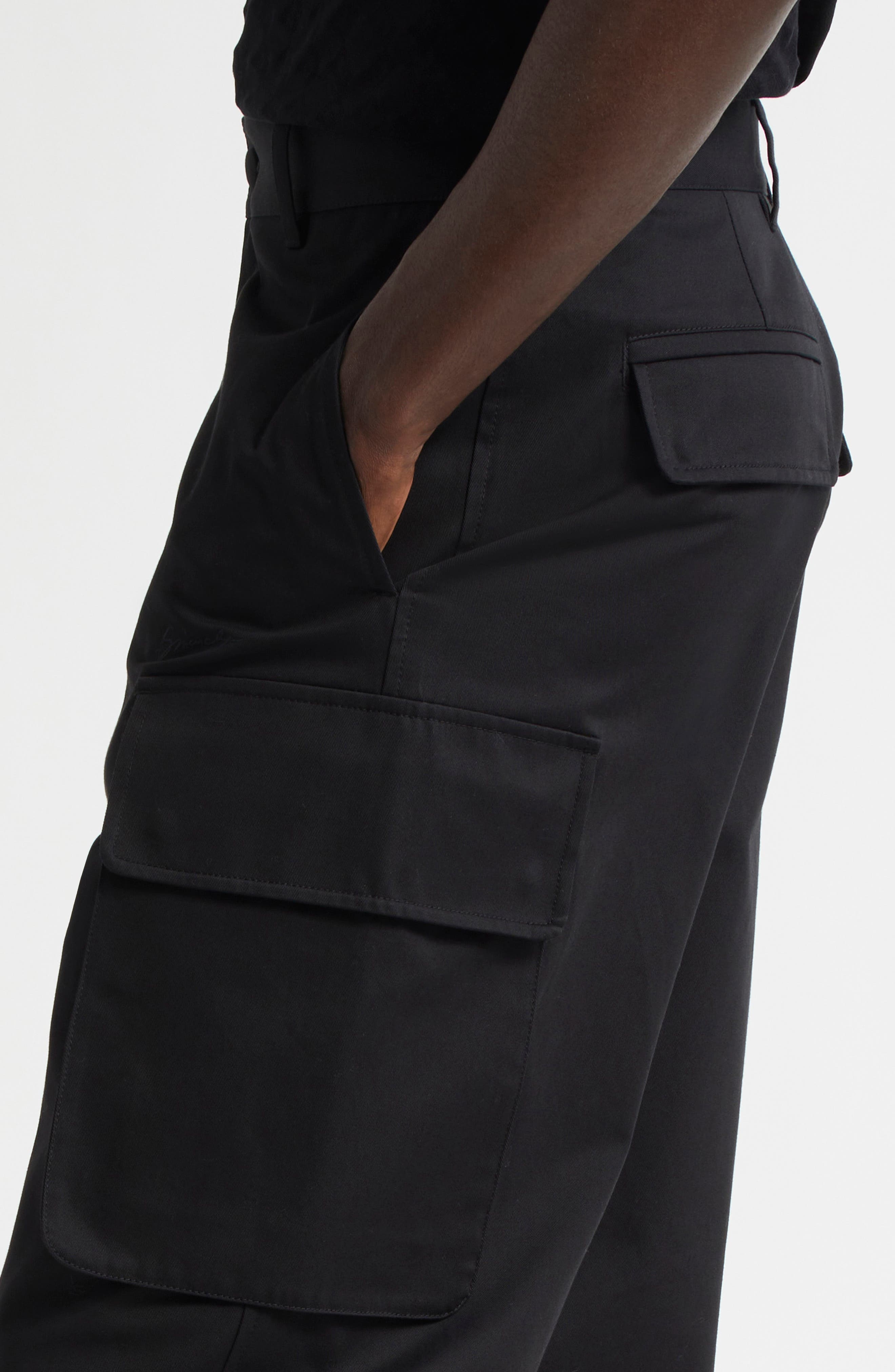 Givenchy Cotton Cargo Pants in Black at Nordstrom - 4