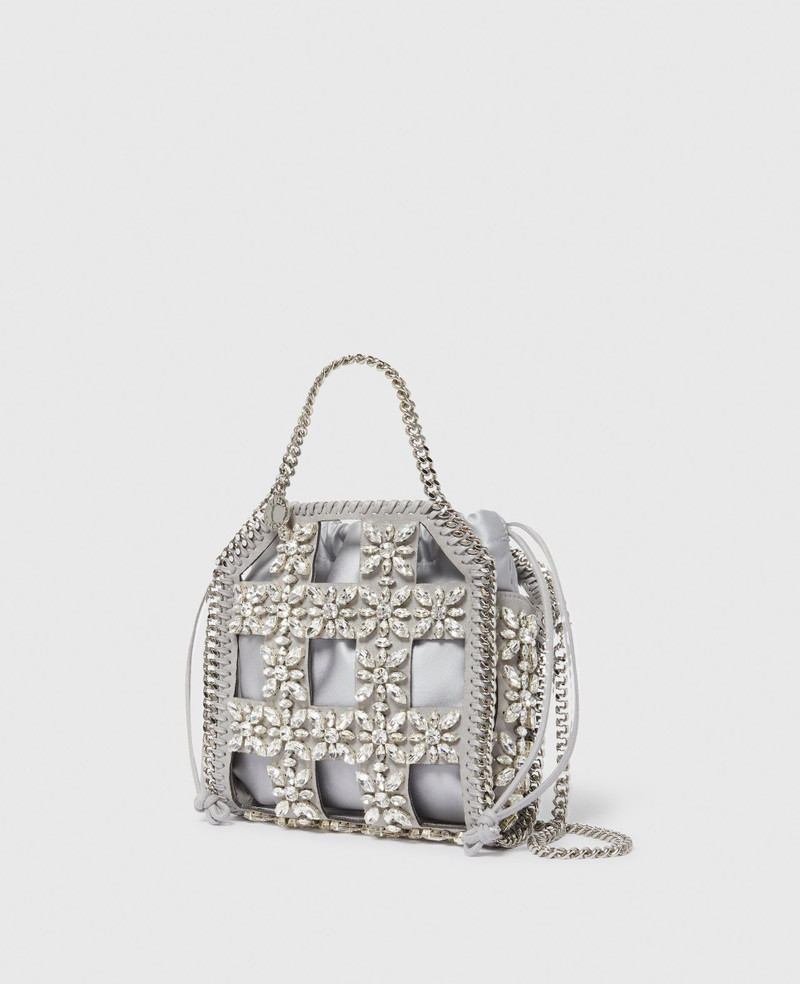 Falabella Tiny Crystal Cage Tote Bag 3