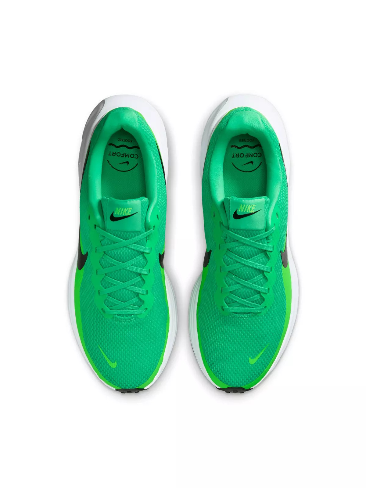 Revolution 8 "Green Shock/Green Strike/White/Black" Men's Running Shoe - 4