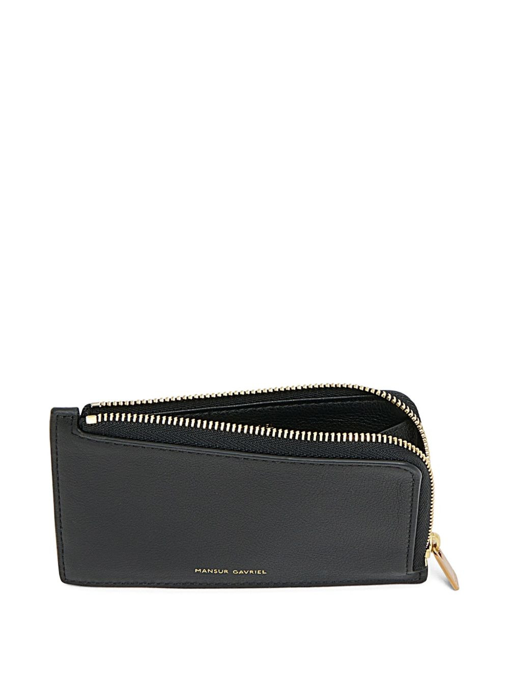 logo-plaque leather wallet - 3