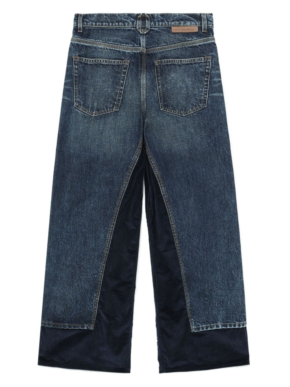 contrasting straight-leg jeans - 6
