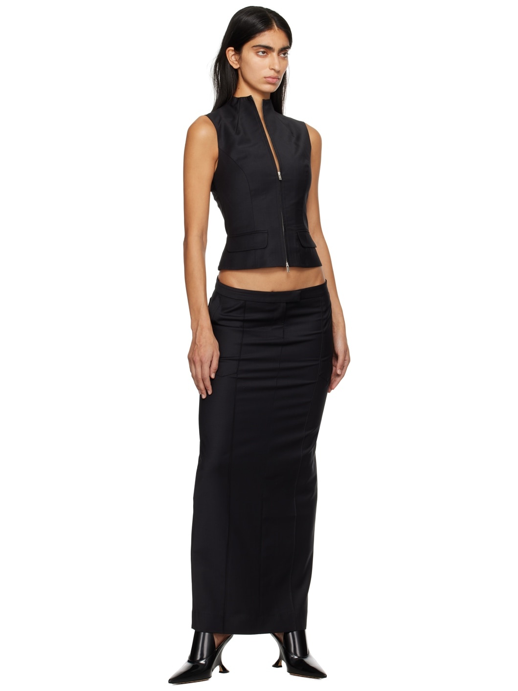 Black Alalu Maxi Skirt - 4