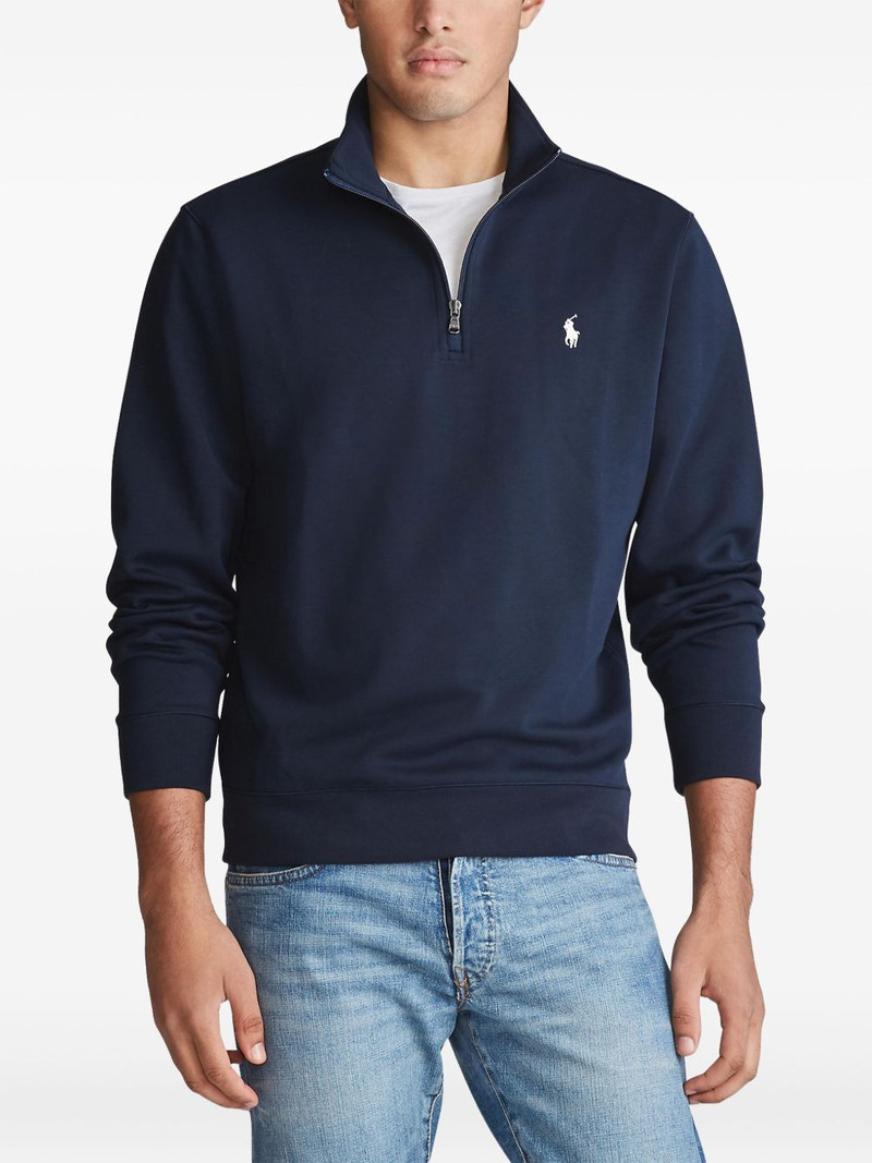 quarter-zip embroidered sweatshirt 3