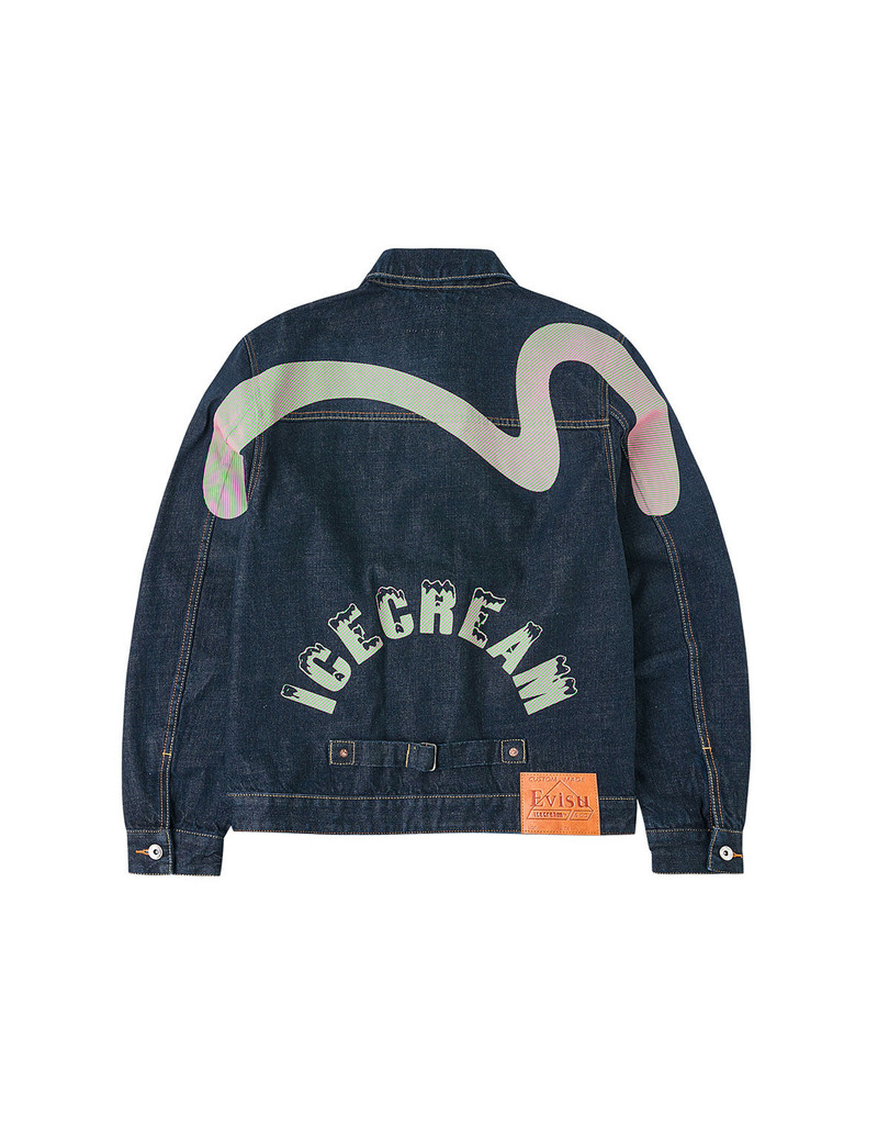 EVISU EVISU X ICECREAM Seagull Denim Jacket outlook
