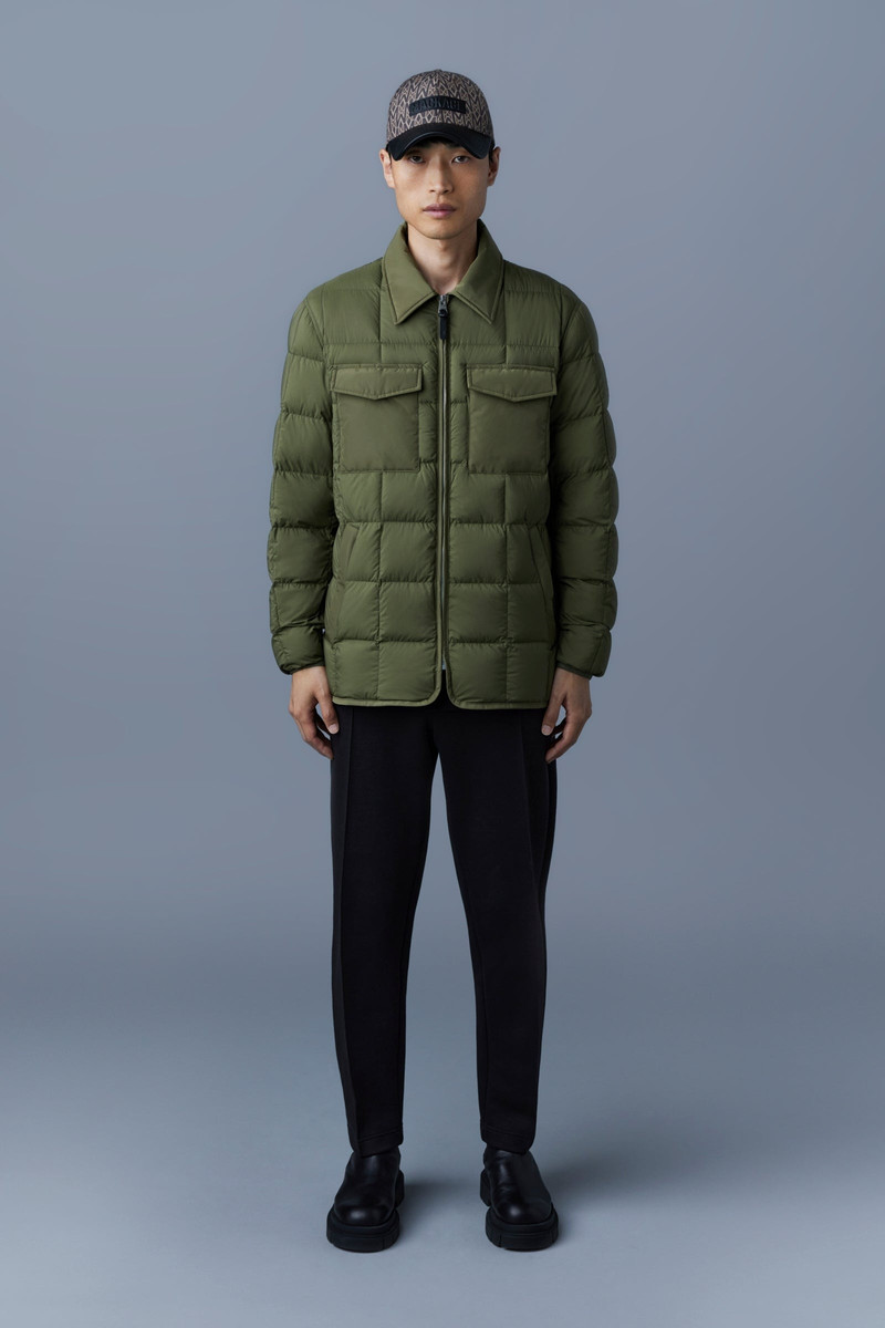 MACKAGE OSMOND Matte light down overshirt for men outlook
