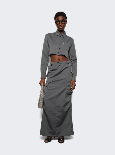 COPERNI Tailored Cargo Maxi Skirt Grey Black outlook