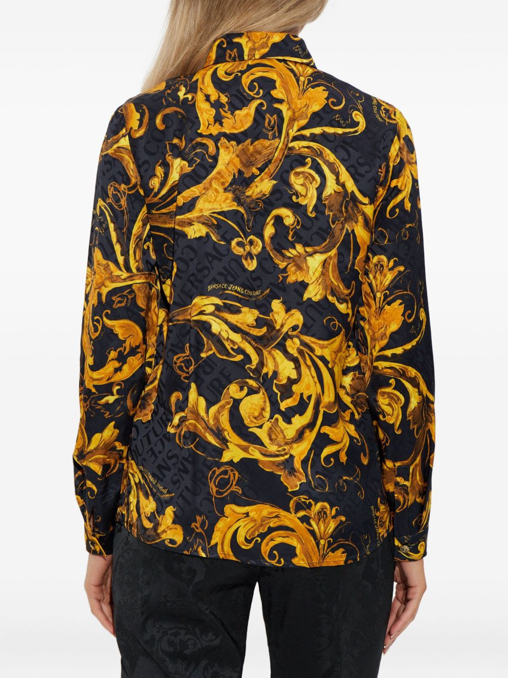 baroque-print shirt - 4
