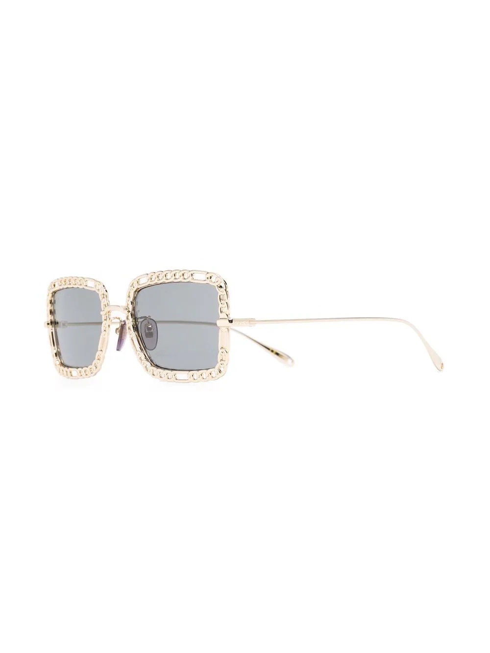 chain square-frame sunglasses - 2