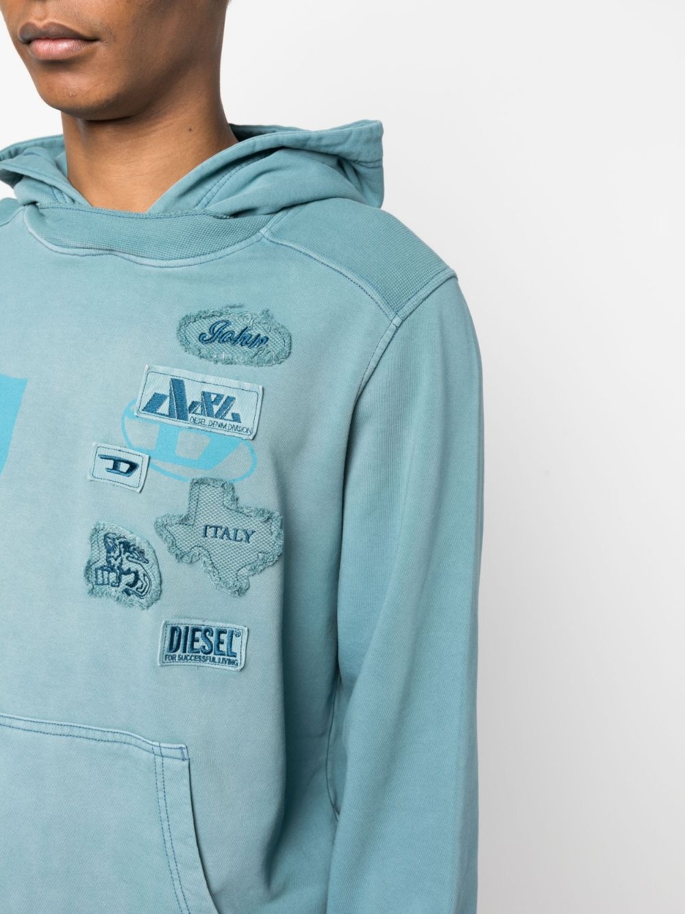 graphic-print cotton hoodie - 5