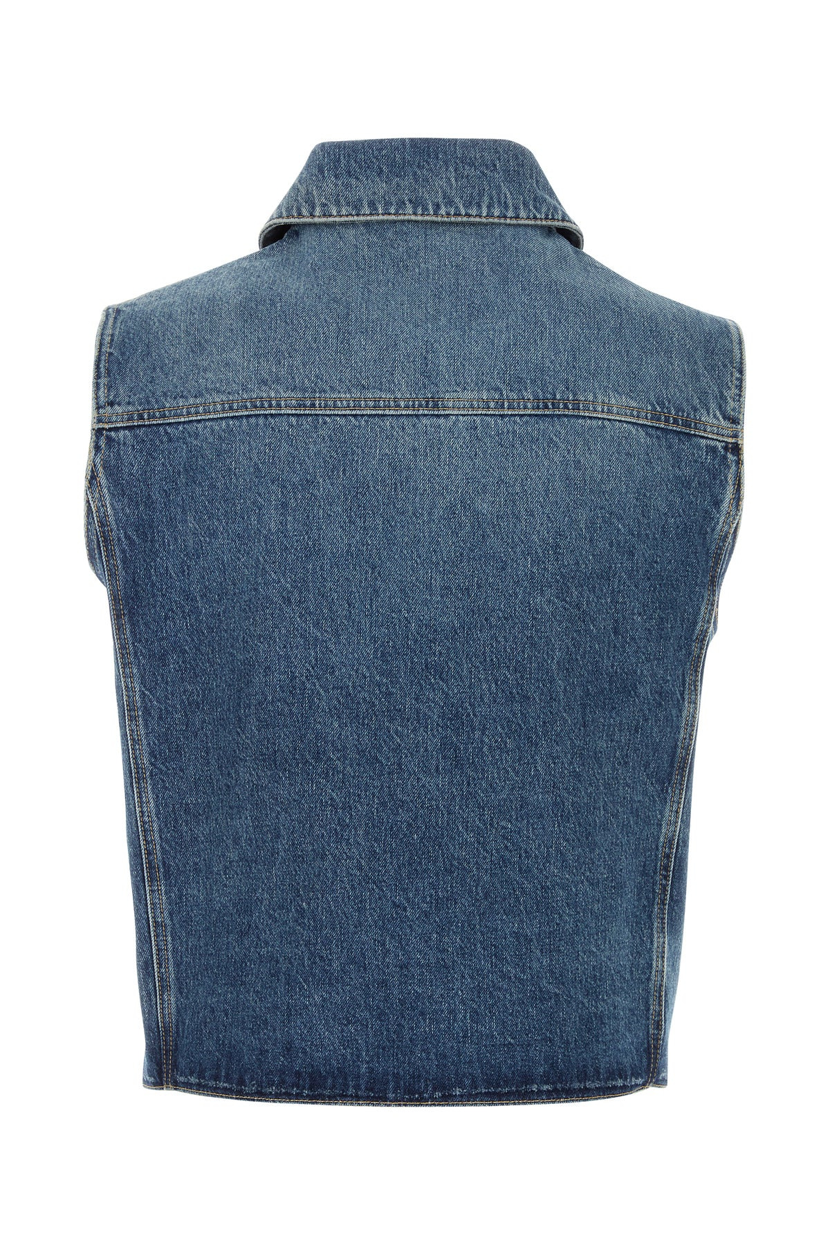 Denim sleeveless jacket - 2