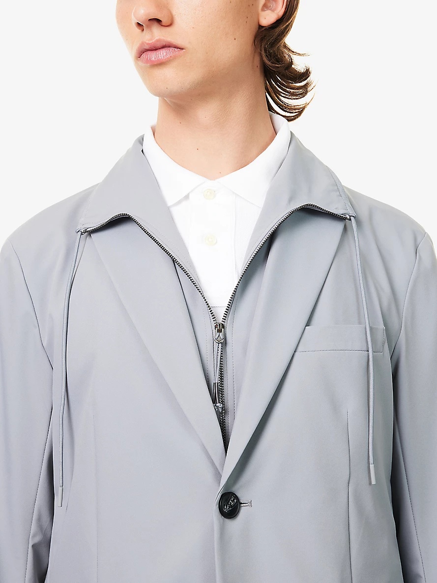 Travel Essentials woven blazer - 5