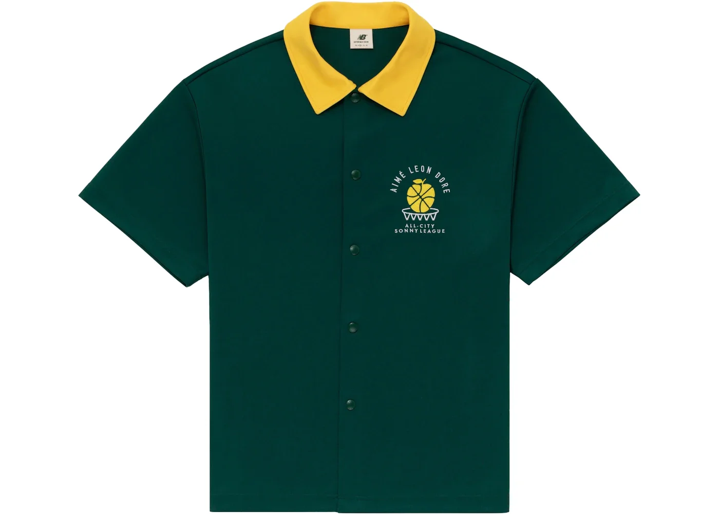 Aime Leon Dore x New Balance SONNY League Warm Up Shirt Green - 1