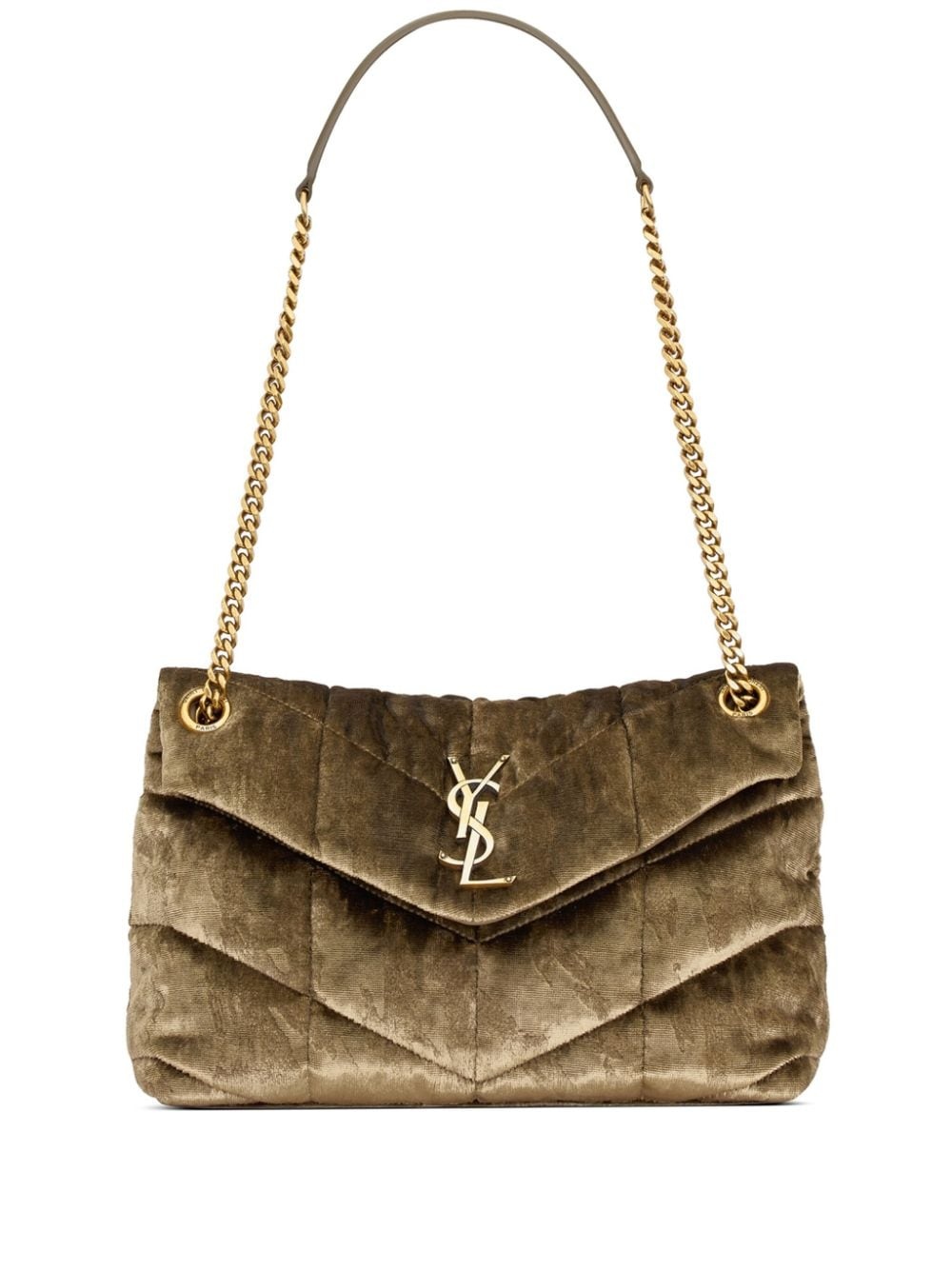 Saint Laurent Le Maillon Small Chain Shoulder Bag in Metallic